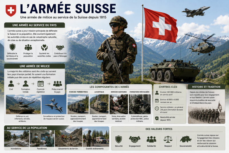 Image d'illustration sur l'armée en Suisse 2
