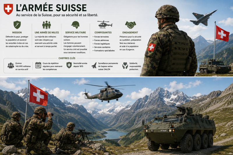 Image d'illustration sur l'armée en Suisse 1