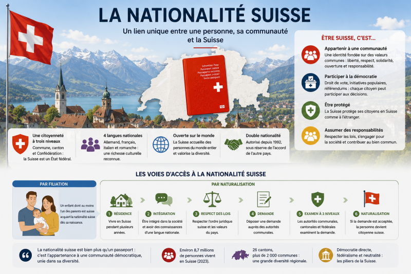 Image d'illustration sur la naturalisation Suisse