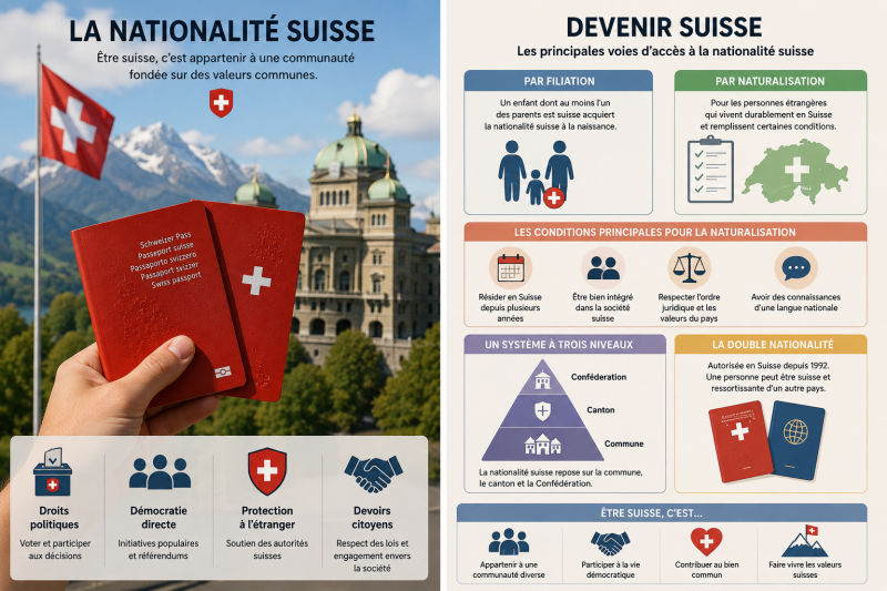 Image d'illustration sur la naturalisation Suisse
