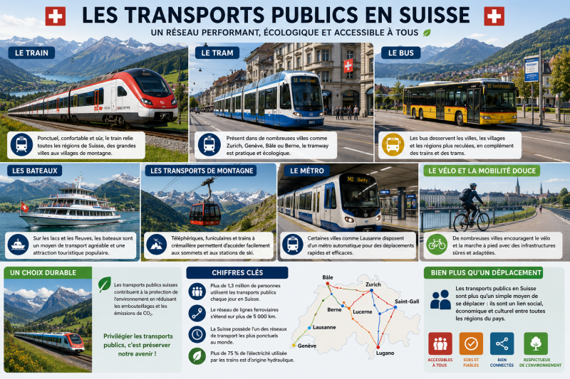 Image d'illustration sur les transports en Suisse 2