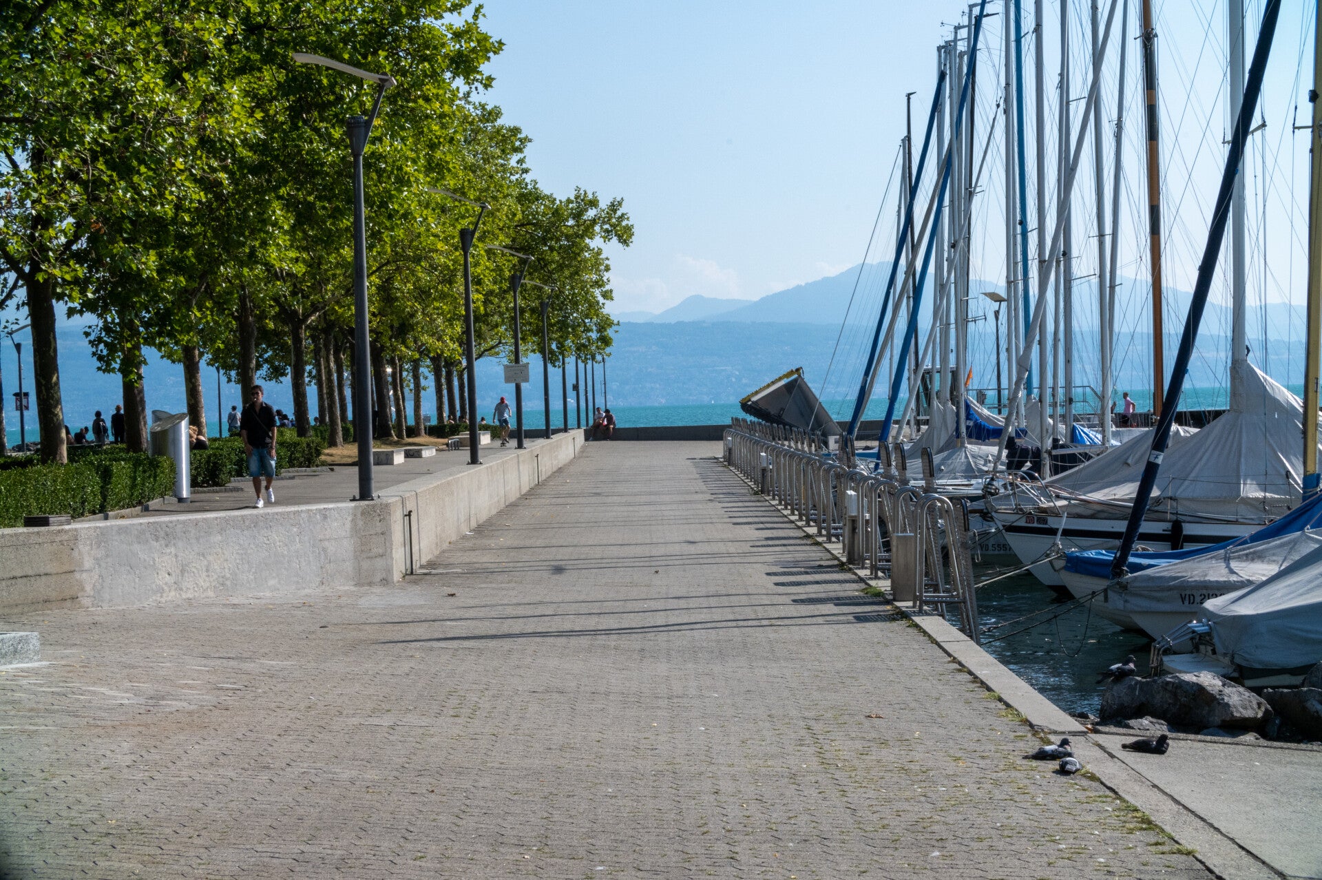 Promenade au bord du lac Léman
