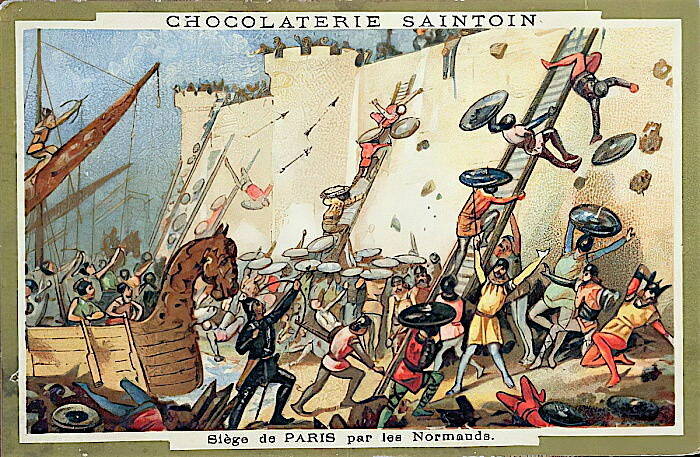 French_School_-_Siege_of_Paris_by_the_Normans_in_the_9th_century_advertising_for_Chocolaterie_Sa_-_MeisterDrucke-424021.jpg