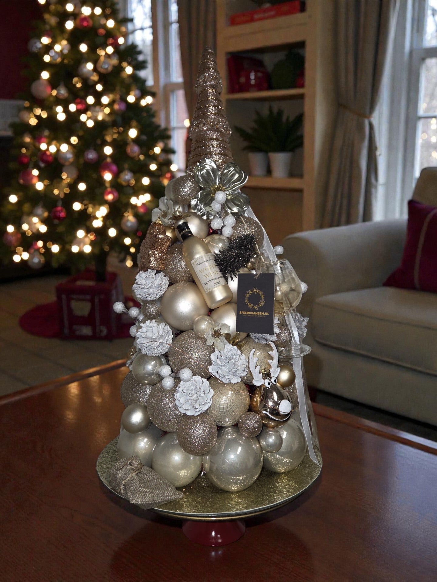 chique ballenboom met feestelijke details