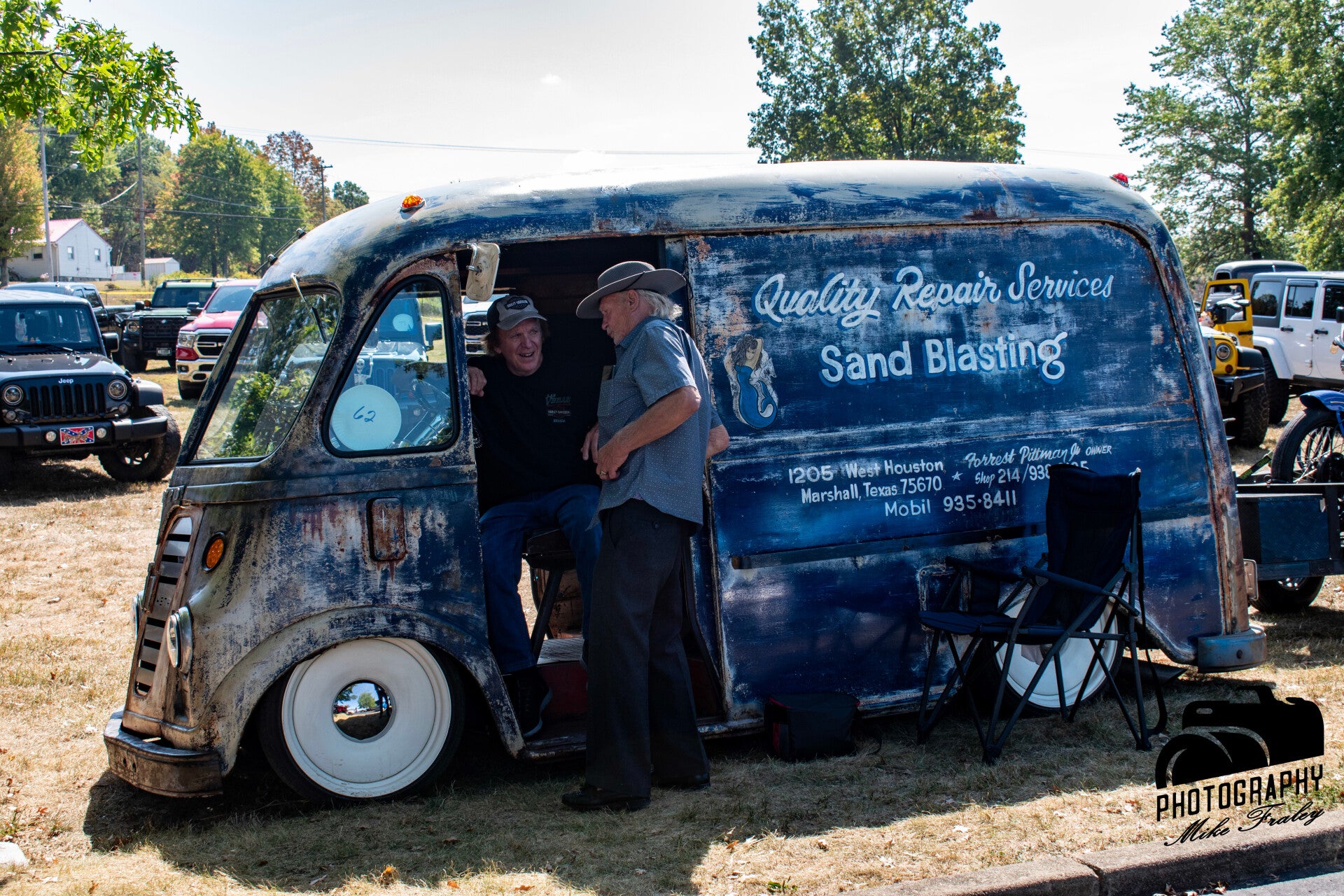 customized International Harvester Metro van