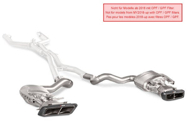 Akrapovic Slip-On C 63 Sedan (W205) / Estate (S205)