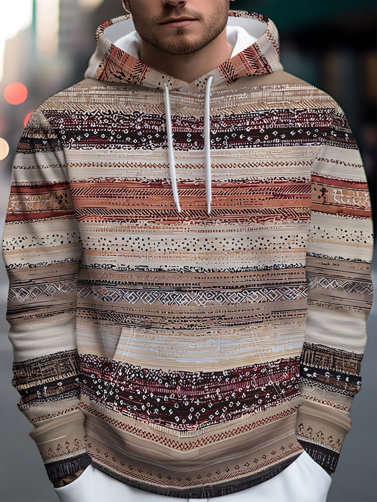 Sahara Mosaic Tribal Hoodie