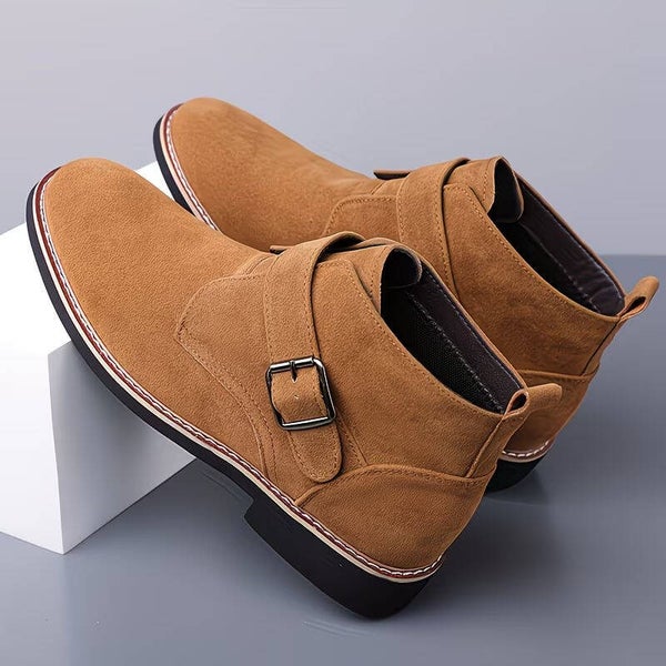 Monarch Suede Monk-Strap Boot