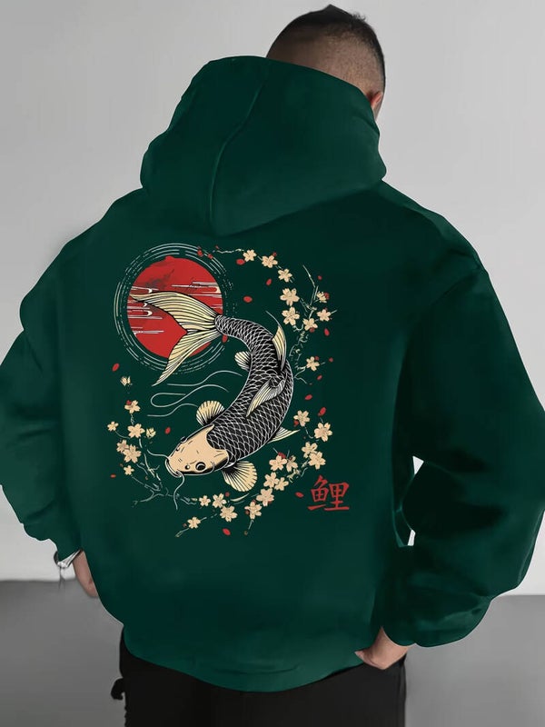 Zenith Koi Crimson Hoodie