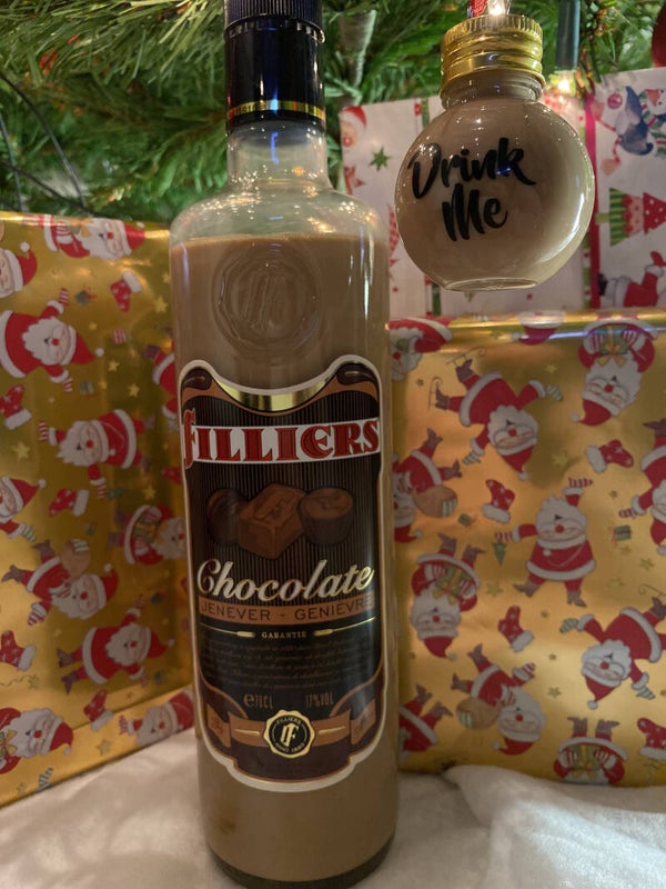Jenever Kerstbal Filliers Chocoladejenever