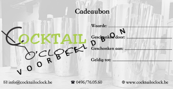 Cadeaubon Cocktail O’Clock