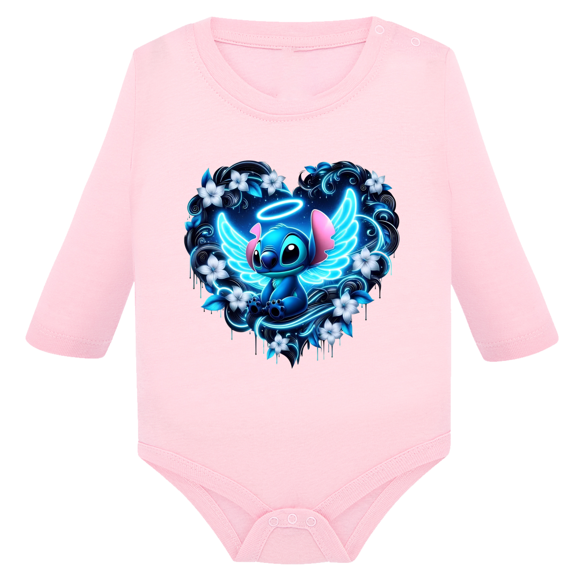 Body Manche long Stitch-Coeur-Ange