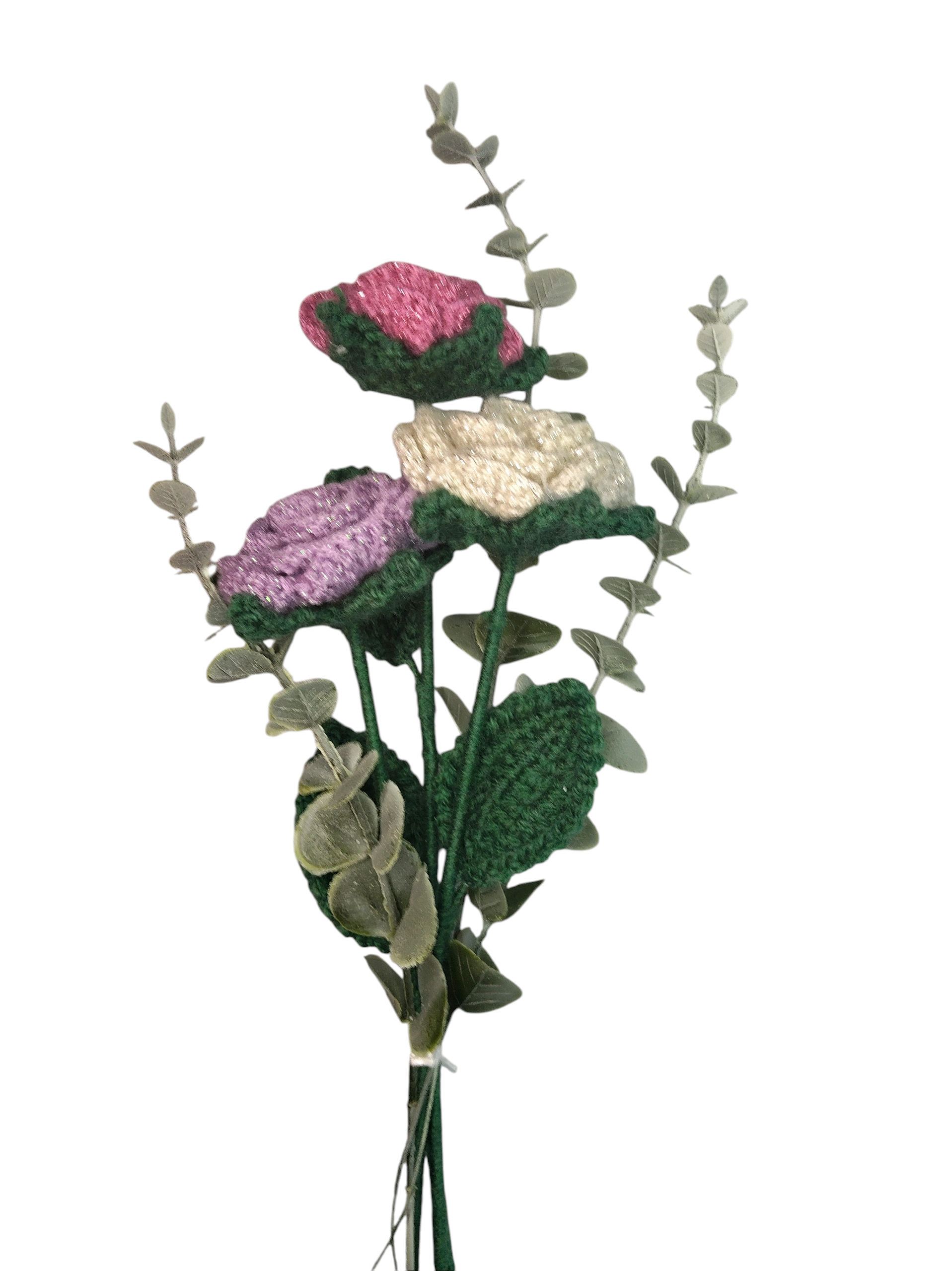 Bouquet rose à paillettes R.M.B