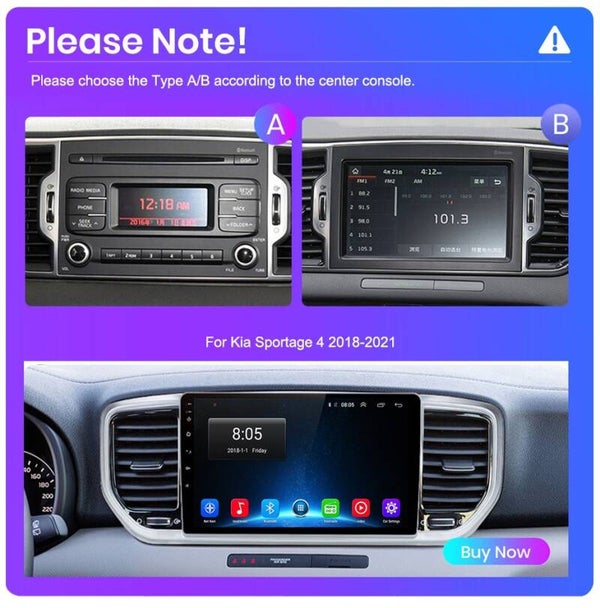 Car Tablet per Kia Sportage Mk4 2016/21_2/32gb (Cpu 1.6 ghz, t10)