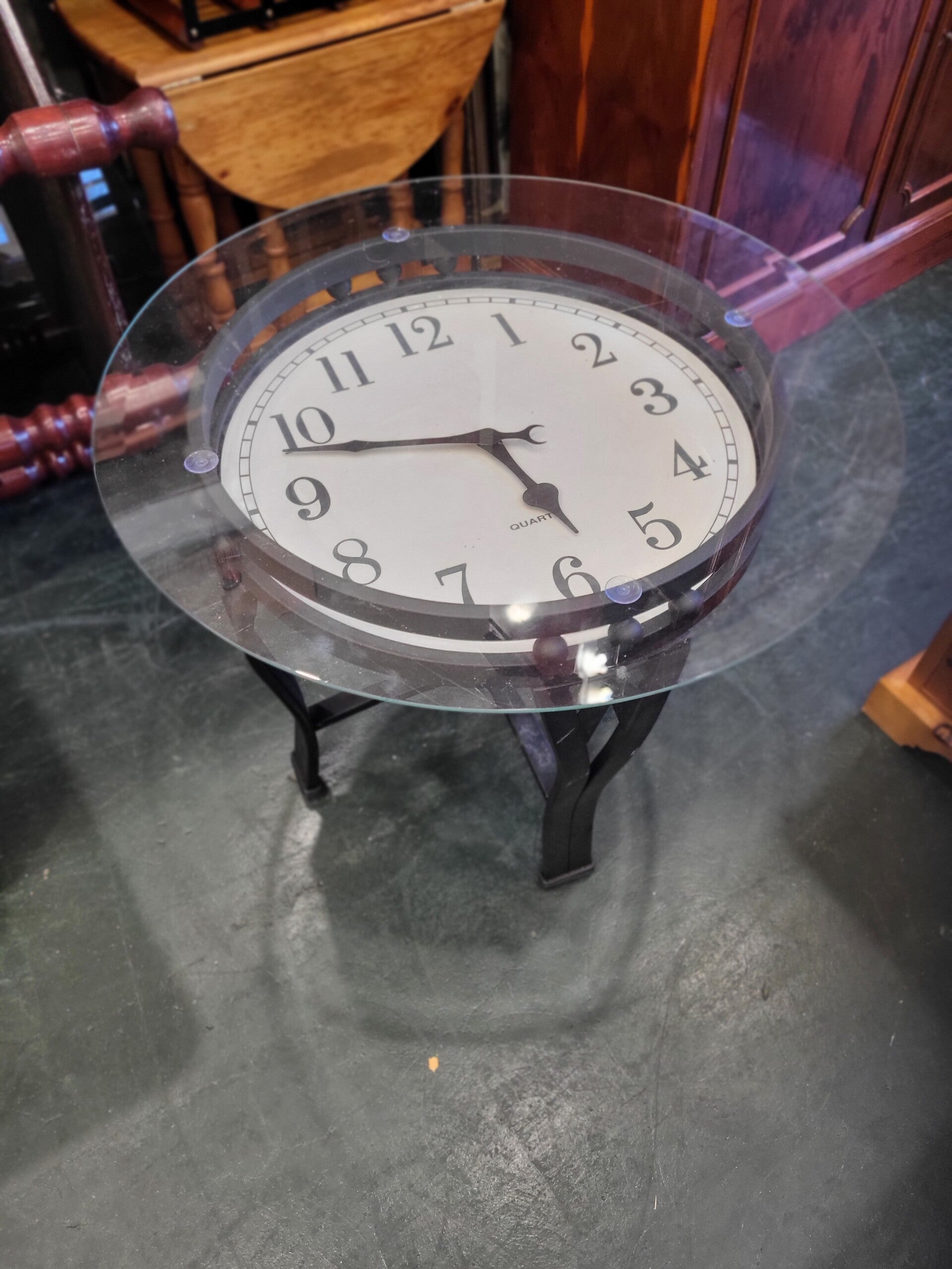 Fully working clock side table