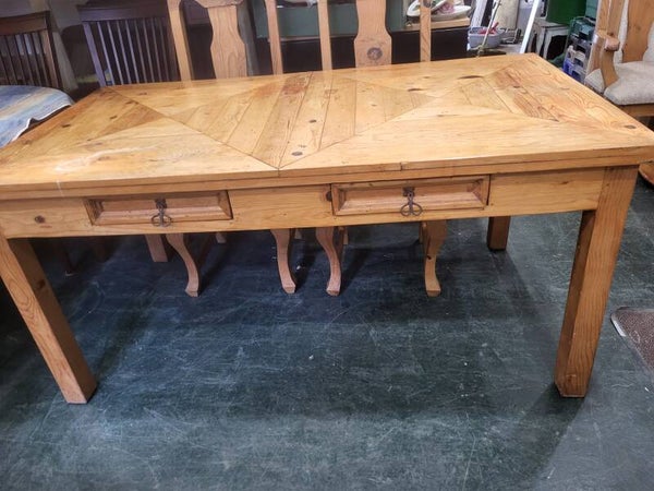 Solid pine country kitchen table