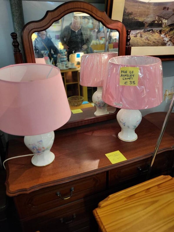 Pair of Aynsley Lamps