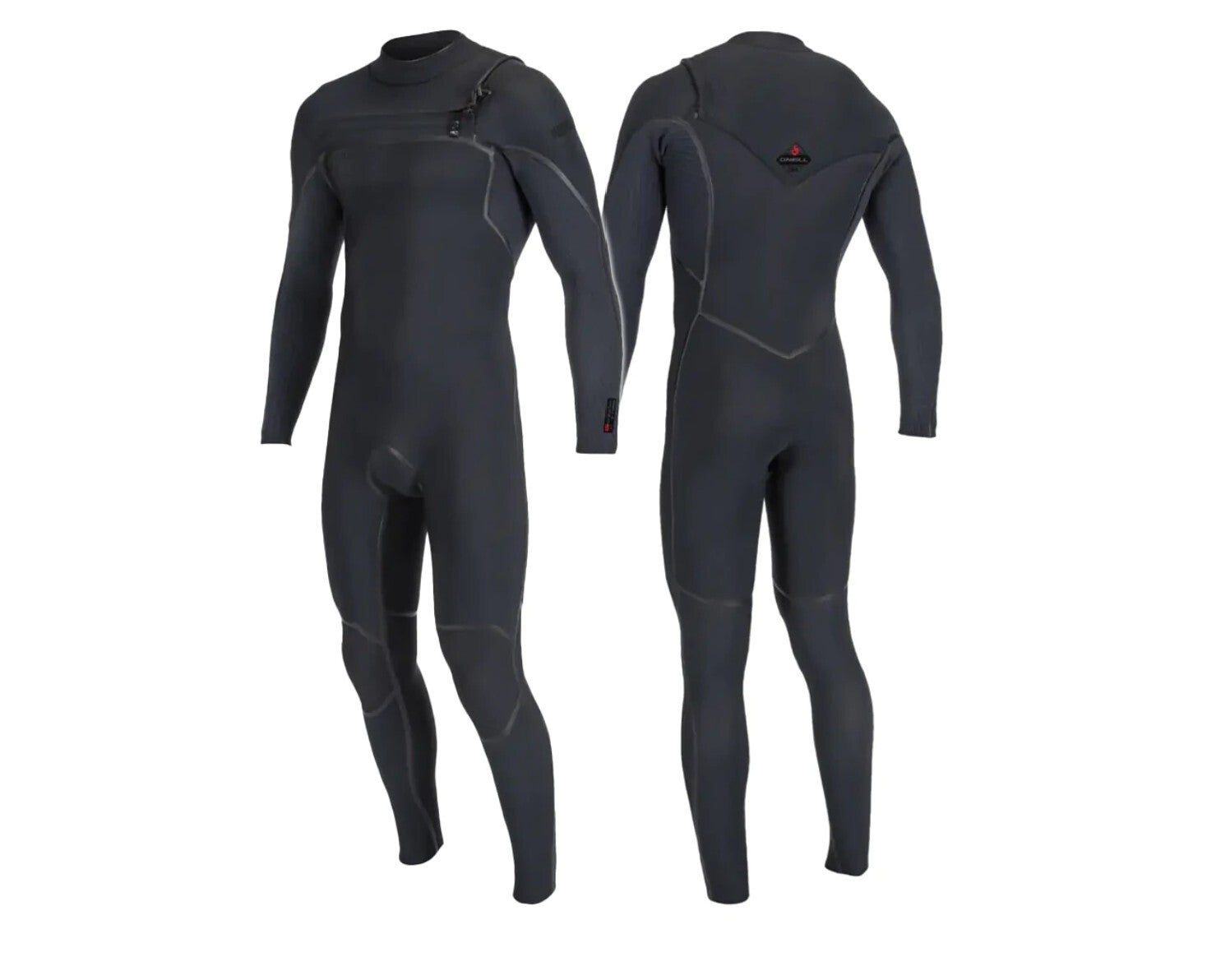 O'Neill Hyperfreak Fire 5/4+ Men's Front Zip Full Wetsuit Black