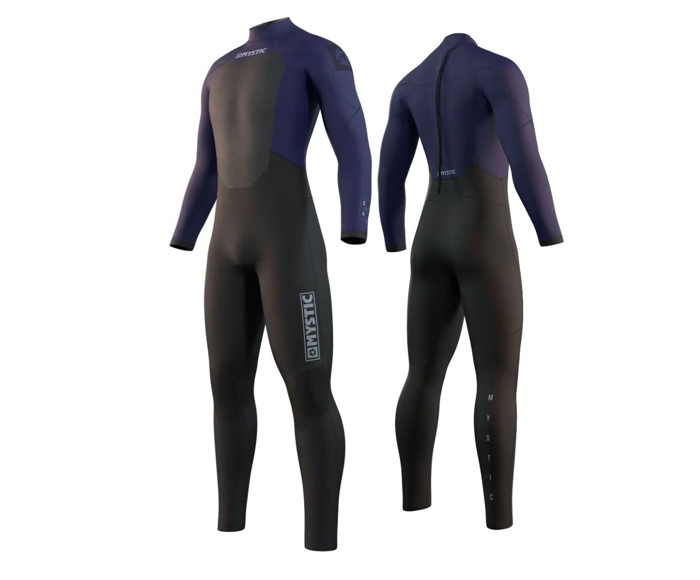 Mystic Star 3/2 Men's Back Zip Full Wetsuit Night Blue