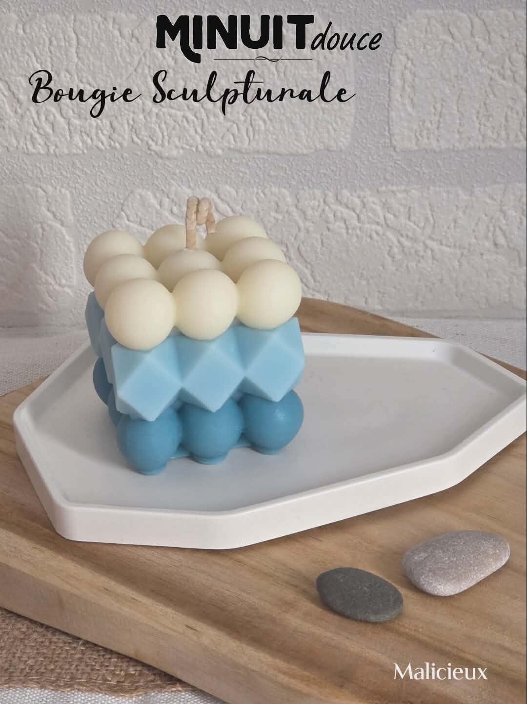 Bougie "Cube" • Malicieux