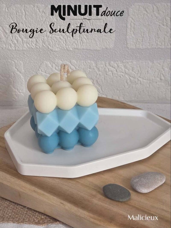 Bougie "Cube" • Malicieux