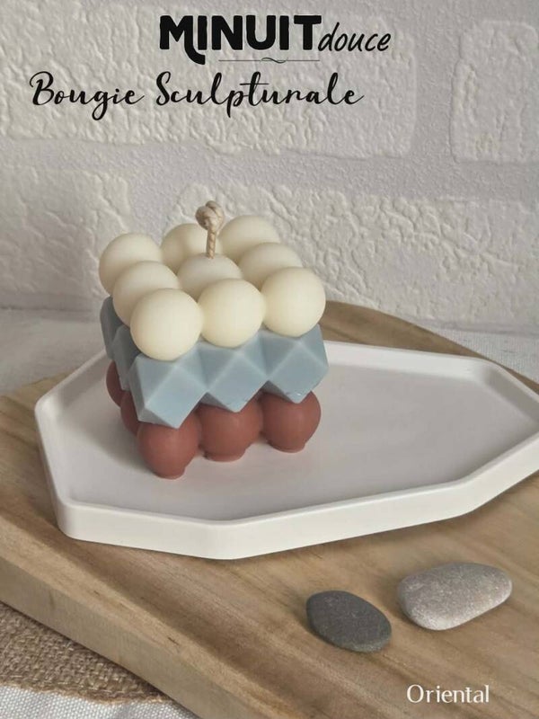 Bougie "Cube" • Oriental