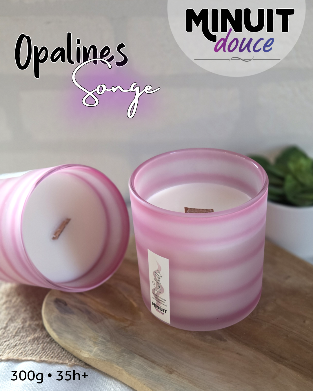 Bougie Opaline/Songe Rose - Azalée du Japon