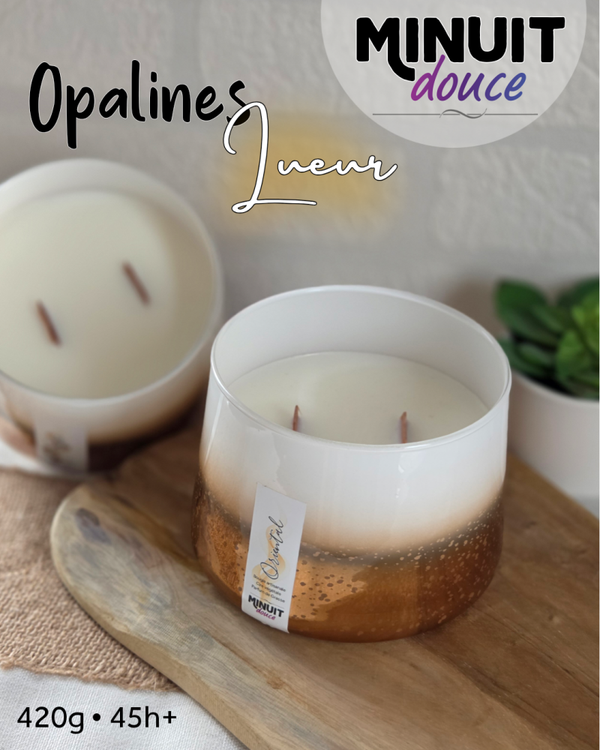Bougie Opaline/Lueur - Musc