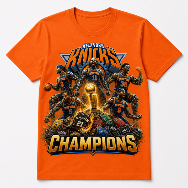 New York Knicks Champions half man/half machine Tees