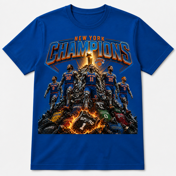 New York Knicks Champions half man/half machine Tees