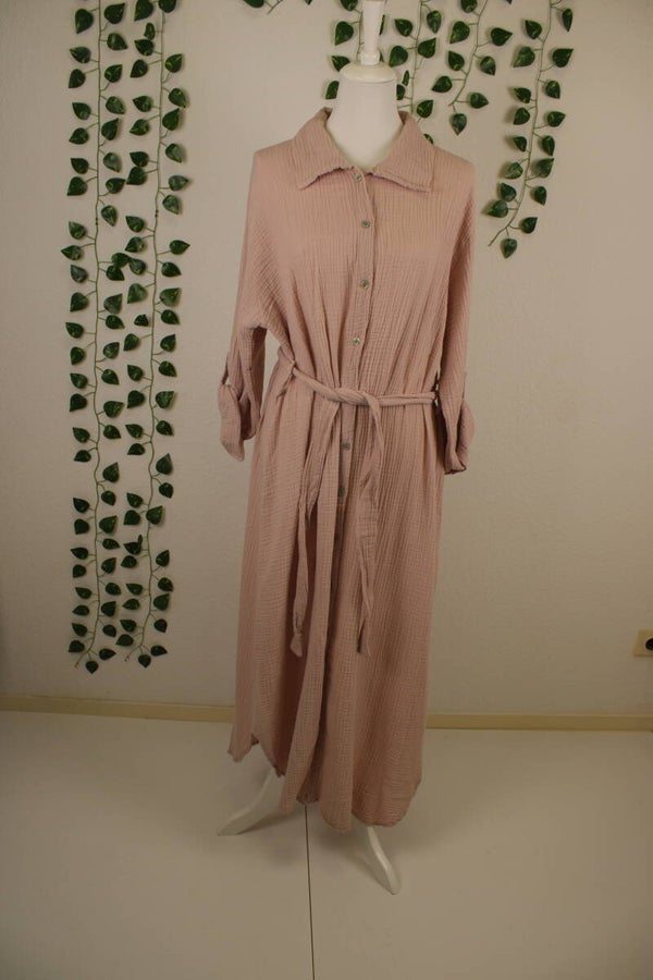 Khadija - Musselin-Kleid mit Knöpfen