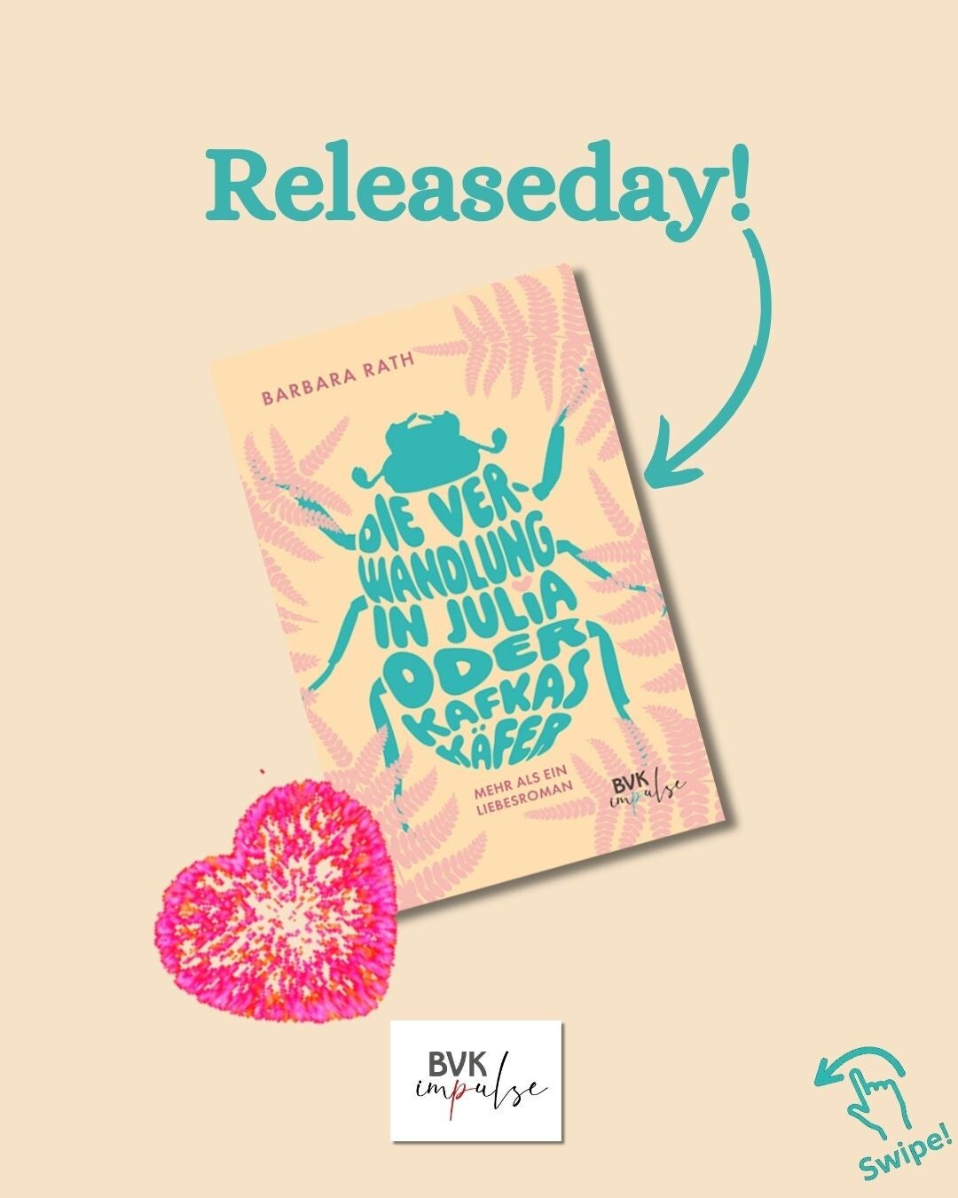 Cover des Romans und Schriftzug "Releaseday"