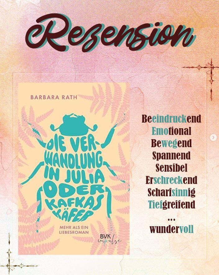 1. Bild zum Instagrampost von Anett Diell zu Rezension von Kafkas Käfer von Barbara Rath