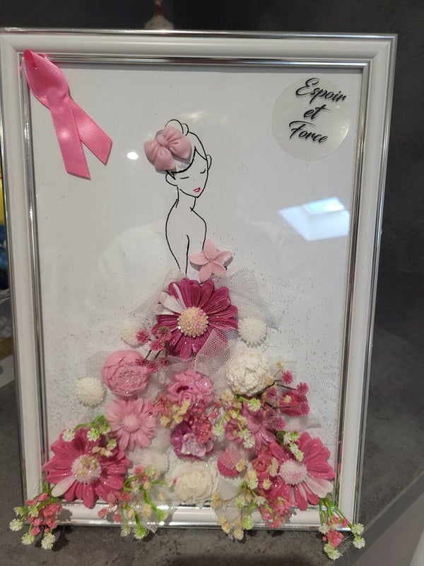 Tableau femme en cire de soja parfumees