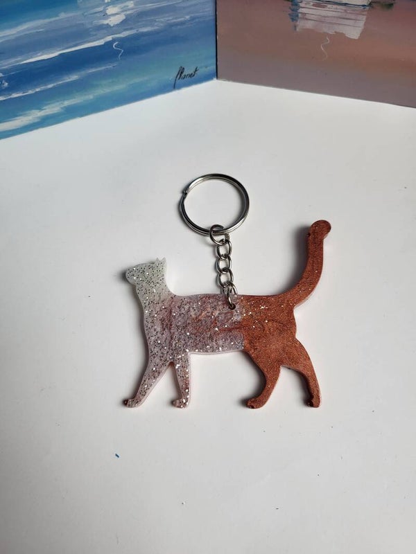 Porte clefs chat