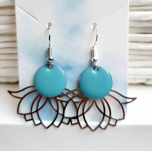 Boucles d oreilles  argentee