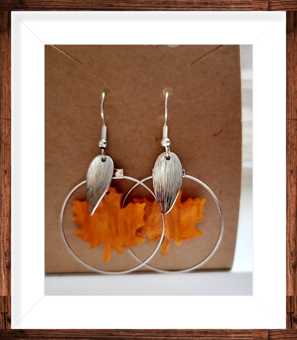 Boucles d’oreilles argentées