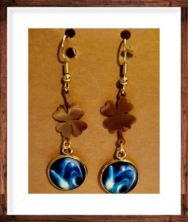 Boucles d’oreilles trèfle