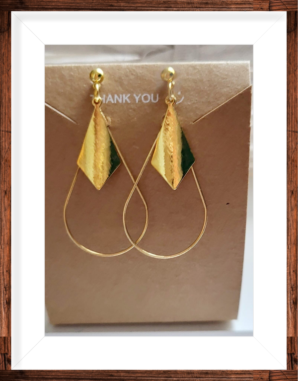 Boucles d’oreilles dorées