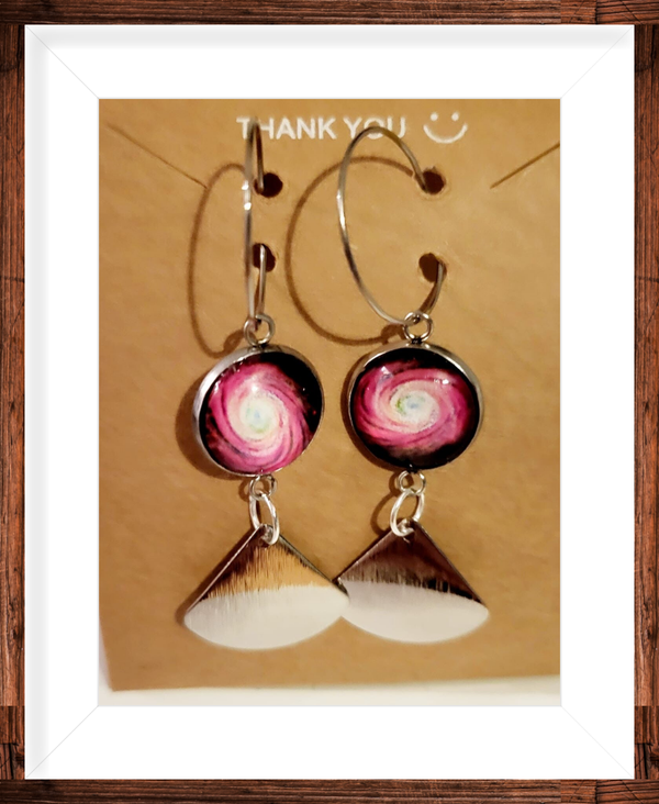Boucles d’oreilles argentées