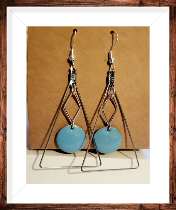boucles d' oreilles argentées  crochets