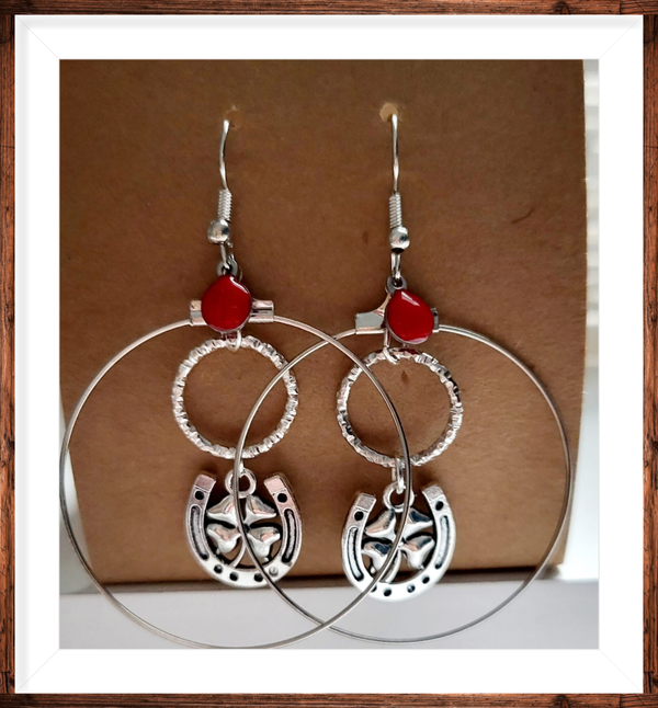 Boucles d’oreilles argentées créoles