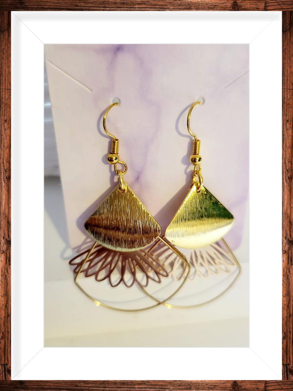 Boucles d’oreilles dorées