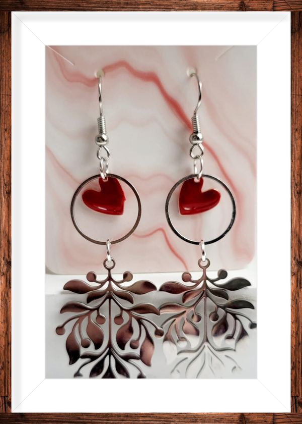 boucles oreilles argentées
