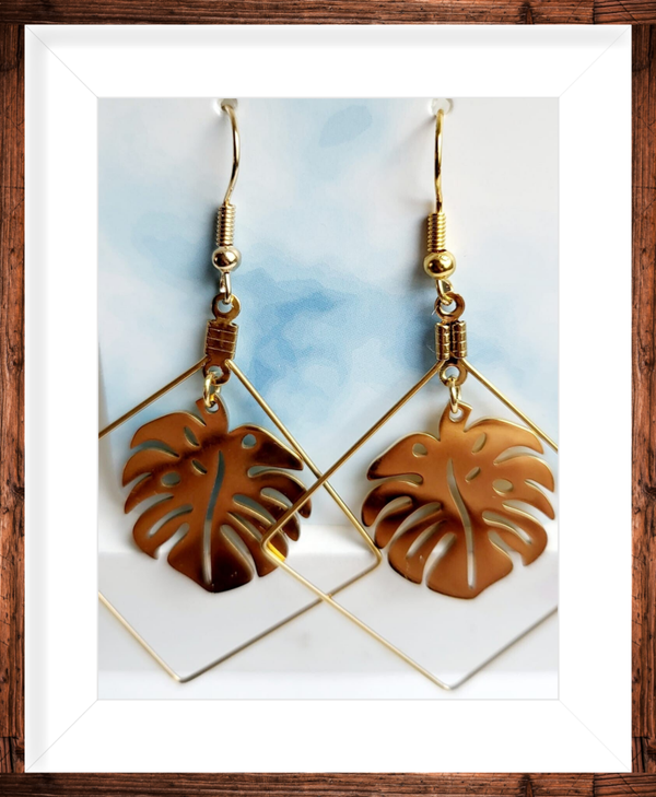 Boucles d’oreilles dorées