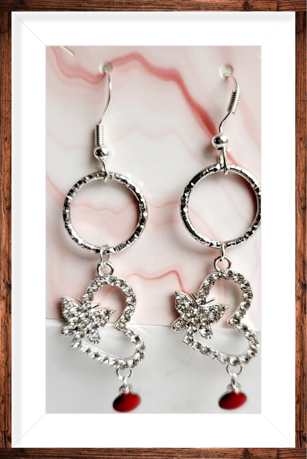 Boucles d’oreilles argentées