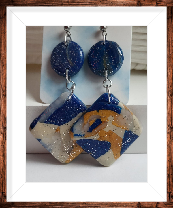 Boucles d’oreilles argentées