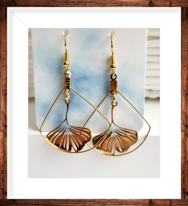 Boucles d’oreilles dorées
