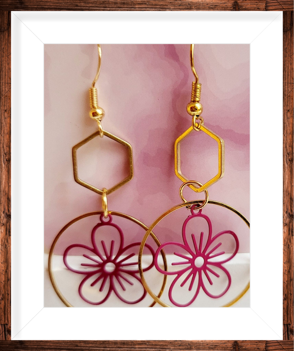 Boucles d’oreilles dorées