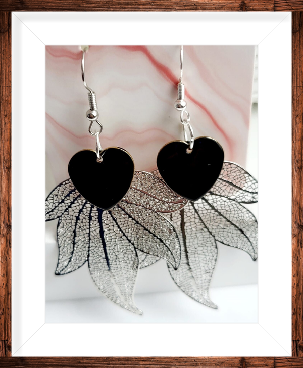 boucles oreilles argentées